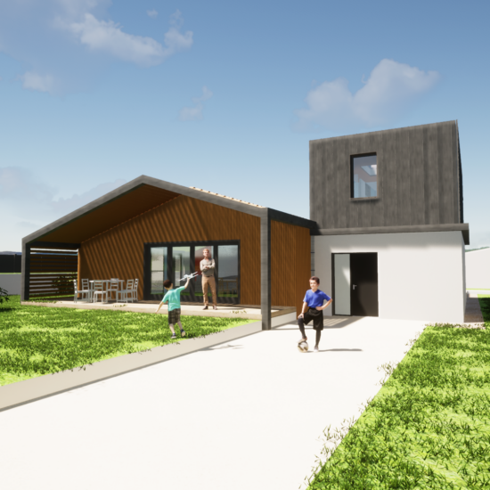 Métaphormose d'une maison pavillonnaire des années 1980-1990